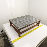 24" x 32" 1 Step Custom Industrial Machine Ladder Platform Top 10" High