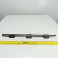 22mm Profile Linear Guide Rail 710mm OAL W/ 3 Bearings