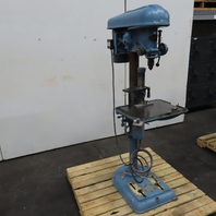 Delta 17" 1HP Vertical Floor Model Drill Press 230/460V 3PH W/ Reverse Tested