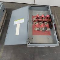 Square D H325N 400A 3-Pole Single Throw Fusible Safety Disconnect Switch 240VAC