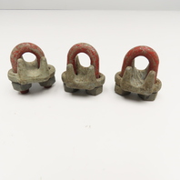 Crosby 5/8" Wire Rope Clip U-Bolt Clamp Lot Of 3