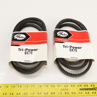 Gates BX78 Tri-Power Cogged V-Belt 21/32" x 81" Lot Of 2