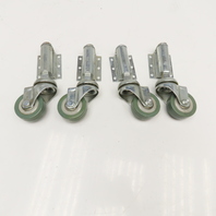 2" x 3/4" Side Mounted Self Leveling Spring Loaded Swivel Casters Lot Of 4