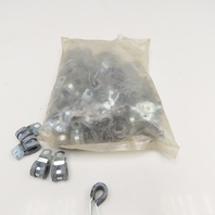 3/8" Rubber Cushioned Single Hole Cable Hose Mounting Clamp Lot Of 100