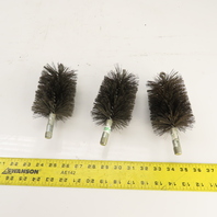3" x 5" Steel Wire Bore Brush 14mm-1.5 Mount Lot Of 3