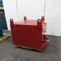 350 Gallon Single Wall Oil Fluid Shuttle Storage Reservoir Tank W/Fork Pockets