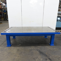 110-1/4" x 59" x 31" Tall 3-3/8" Solid Top Steel Top Work Bench Welding Table