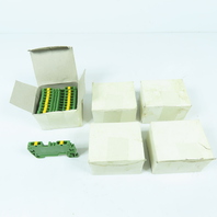 C3Controls WTB2S-W2G IEC Ground DIN Rail Terminal Block 5mm Width Lot Of 50