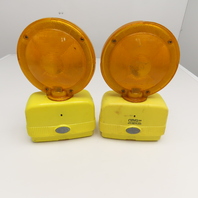 Dietz 670 Visi-Flash Flashing Traffic Safety Construction Light Lot Of 2