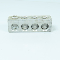 BURNDY BPD4-250 4-Port Aluminum Power Distribution Lug Block 250 MCM-6 AL-CU