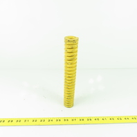 1-1/2" OD x 3/4" ID Flat Wire Compression Yellow Die Spring 10" OAL