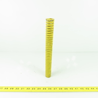 1-1/4" OD x 5/8" ID Flat Wire Compression Yellow Die Spring 12" OAL