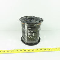 Cerrowire 10AWG Solid Copper THHN Black Wire Cable 500'
