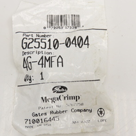 Gates 4G-4MFA 1/4" (-4) ID Mega Crimp Hose 1/4" Flareless Male Straight Fitting