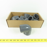 Colonial SCH-80 1-1/2" 90° Elbow PVC Lot Of 6