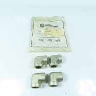 Parker 3/4 DD-S Female Pipe Elbow 3/4 Female X 3/4 Female NPT Steel Lot Of 4
