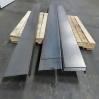 8" x 8' Long 10 Gage Steel 2" Lip Cantilever Rack Tray Shelf Lot Of 9