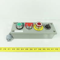 10-1/4" x 3-1/4" x 3" Start/Stop Push Button Station Pendant W/ E-Stop