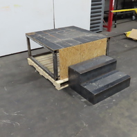 Steel Machine Approach Access Catwalk Ladder Platform 45" x 45" x 20-1/2" H