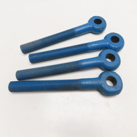7/8"-9 Threaded Rod End Eye Bolt Gr B7 8-1/2" OAL 5-1/4" Thread Length Lot Of 4