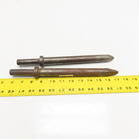 9" Impact Jack Hammer Demolition Moil Point Chisel 11-1/2" OAL Lot Of 2