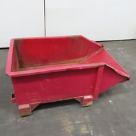 Metal Container Crate Bin Scrap Hopper 42"L x 24"W x 15"H Inside