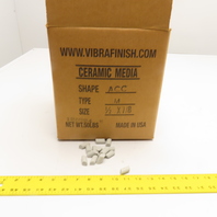 Vibra Finish Type M 1/2" x 7/8" ACC Cylinder Ceramic Tumbling Media 50Lbs. Box