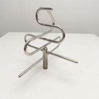 Stainless Steel Bar Mixing Blending Whisking Paddle 16" x 15" Tall 9/16" Bore