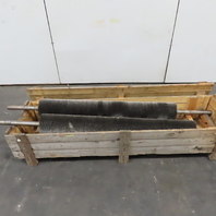 9" OD x 60" Long Abrasive Wire Brush Roller 50mm Shaft 92" OAL Lot Of 2