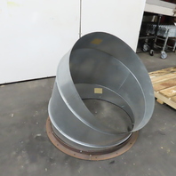 34" 20 Guage Galvanized Steel Duct Pipe 45° Elbow