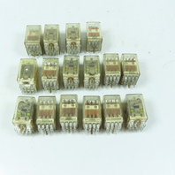 Potter & Brumfield KHU-17A12 GP Relays 4PDT 120VAC Coil 3A Plug-In Lot of 16