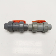 NIBCO Chemtrol 1/2" Slip Socket Sch 80 PVC Flow Control Valve 150PSI Lot Of 2