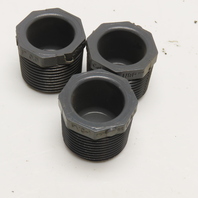Colonial 1" NPT Sch 80 PVC Hex Plug Lot Of 3