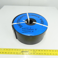 Skirtboard Rubber Sheet Roll 6" Width 1/4" Thick 50' Length