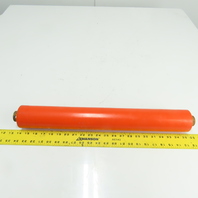 2.84" OD x 21" BF Orange Coated Gravity Conveyor Roller 22-1/2" OAL