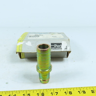 Parker H5G-J 3/4" Body x 1" Hose Barb Quick Coupler Nipple Steel