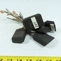 RE182WP Carbon Brushes Braided Leads Spade Terminals 1.625" x 5/8" (Lot of 5)