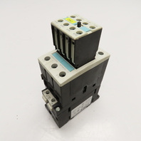 Siemens 3RT1038-1B 600VAC 50A Contactor Starter W/ Aux 2 N/O N/C 24VDC