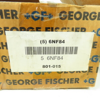 George Fischer 6NF84 1-1/2" PVC Tee Schedule 80 Lot of 5