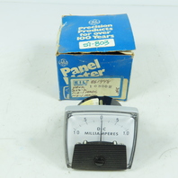 GE 250209FAZZ DC Milliamperes Panel Meter 1-0-1 mA Center Zero