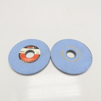 CGW 34301 6" x 1/2" x 1-1/4" Grinding Wheel AZ60-K8-V32A Aluminum Oxide Lot Of 2