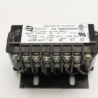 Hammond Power RM0008N30 3.00mH 60Hz 8A Class 1.2kV Three Phase Reactor