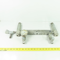 Graco 208-817-188D Hydra-Cat Hydraulic Fluid Manifold with 3000 PSI Gauge