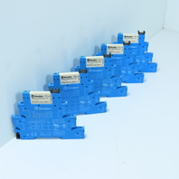 Finder 93.01.0.024 34.51.7.024.0010 Interface Relays 24V DC 6A W/ Base Lot of 5