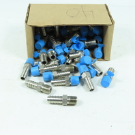 316 Stainless Steel 7/16" Push-On Hose Barb to Male NPT 1/4" Lot Of 40