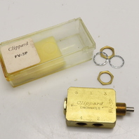 Clippard FV-3P 3 Way Pneumatic Spool Valve 1/8" NPT Spring Return