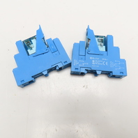 Finder 95.95.1 Type 40.52 Relay Module 240V & Socket Base Lot Of 2