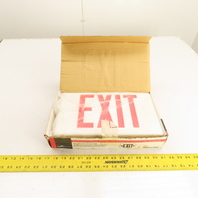 Sure-Lites LPX70RWH Polycarbonate LED Exit Sign White Housing 120/277V