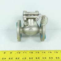PK Valve 152RF10SL-TFE 3/4" Flanged Swing Check Valve CF8M 316SS Class 150