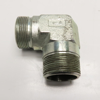 1-1/2" (-24) BSPP Cone Seat x 1-1/2" NPT Hydraulic Elbow 90°